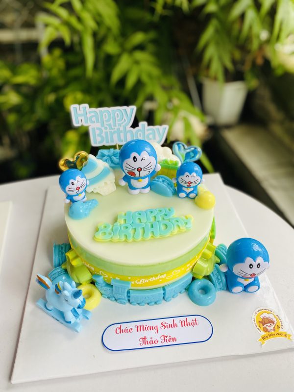Bánh doremon - Bánh rau câu sinh nhật Biên Hòa - Bếp Đậu Phộng
