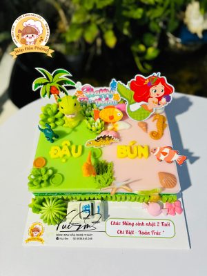 Bánh sinh nhật đôi cho bé trai bé gái
