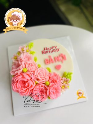 Kết hoa 20cm hồng đậm