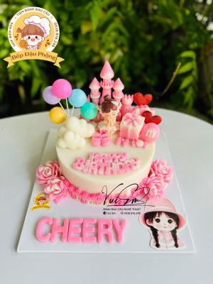 Bánh bé gái 18cm