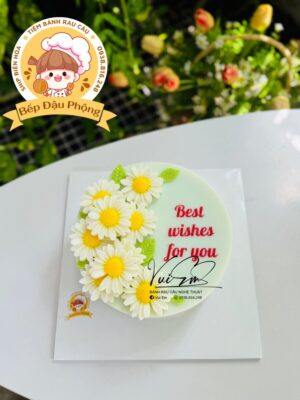 Bánh rau câu hoa cúc 20cm