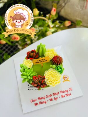 Bánh rau câu sen đá 18cm