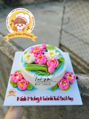 Bánh rau câu hoa sen 20cm