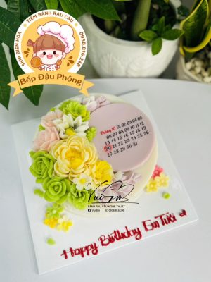 Bánh rau câu kết hoa 20cm