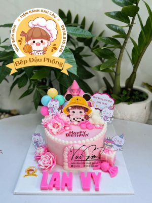 Bánh cho bé gái 18cm