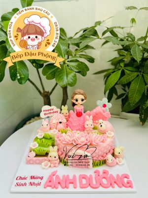 Bánh lâu đài công chúa 21cm