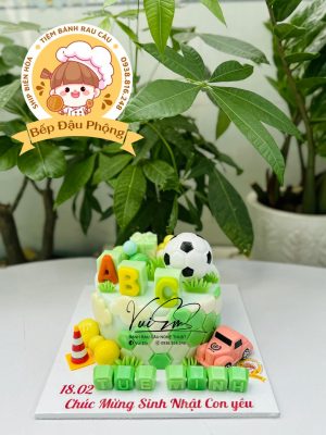 Bánh ABC cho bé trai 16cm