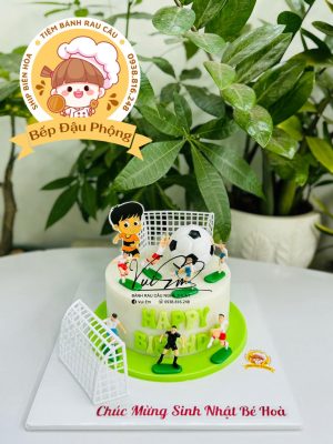 Bánh rau câu sinh nhật đá banh cho bé 16cm