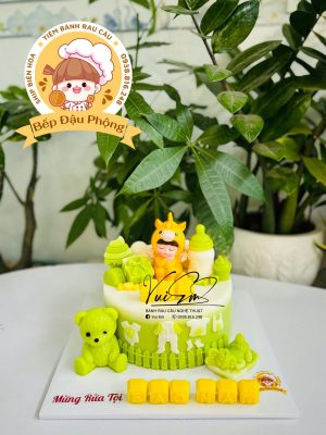 Bánh rửa tội cho bé tuổi ngựa 16cm
