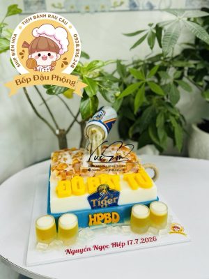 Mẫu bánh rau câu dành cho nam mê nhậu
