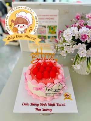 Bánh rau câu đơn giản phong cách hàn quốc cho nữ 16cm