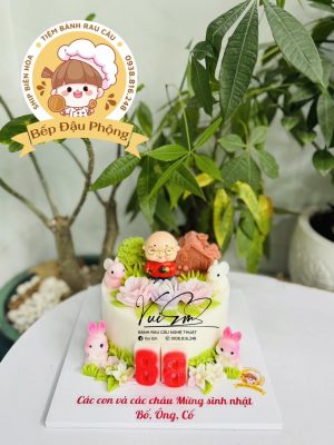 Bánh rau câu tặng ông