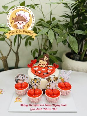 Sét bánh 16cm kèm 4ly