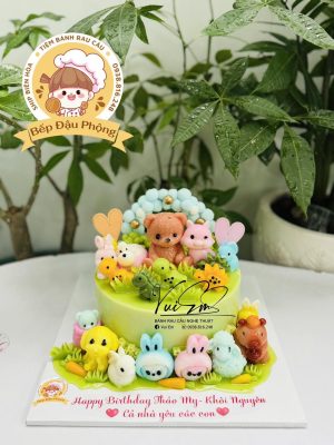 Mẫu bánh rau câu con thú 18cm